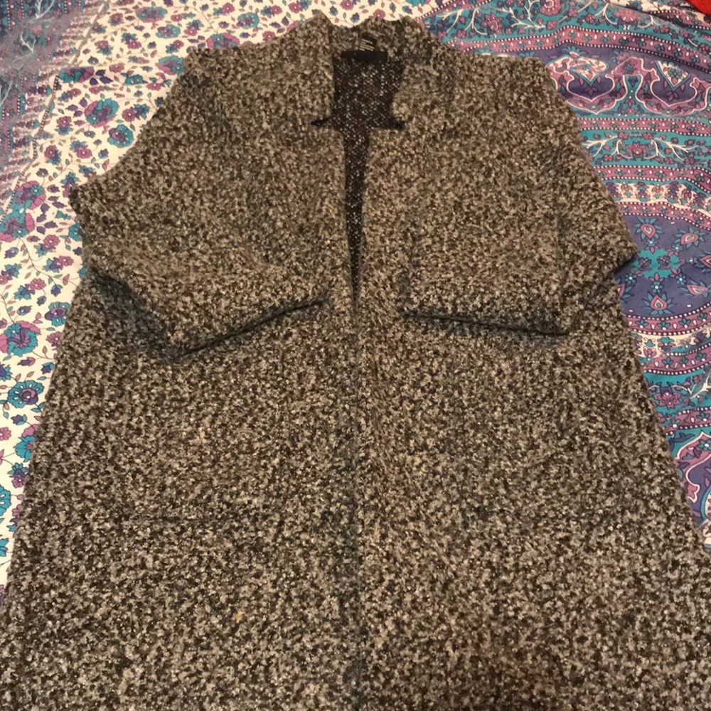 Grey peacoat!